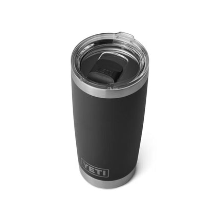 YETI RAMBLER 20 OZ TUMBLER | BLACK CALGARY FLAMES