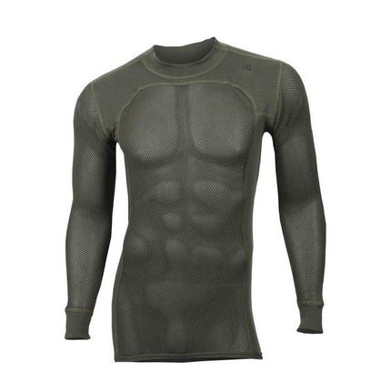 Aclima WoolNet crewneck M's (Olive Night) | 