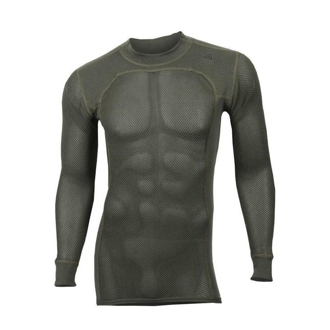 Aclima WoolNet crewneck M's (Olive Night) | 